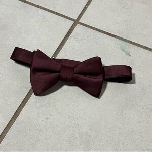 Express Men Deep Red/ Burgundy Adjustable Elegant Bow Tie